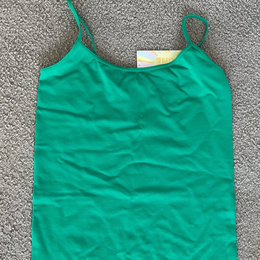 Green Cami tank top